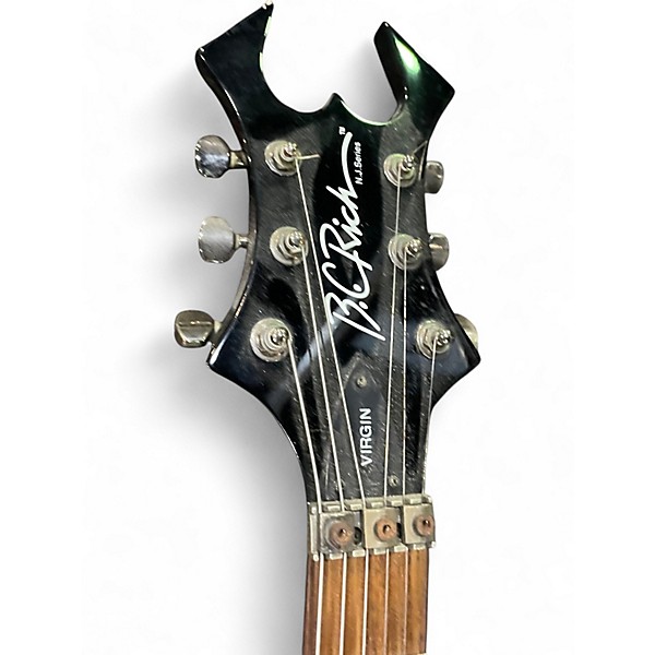 Used B.C. Rich Virgin Black Solid Body Electric Guitar