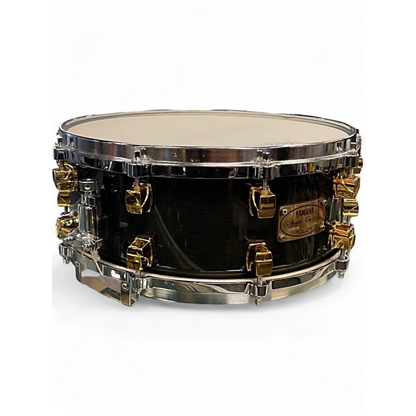 Used Yamaha 14X5 Maple Custom Raven Black Drum