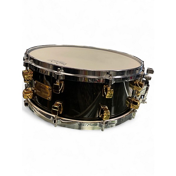 Used Yamaha 14X5 Maple Custom Raven Black Drum