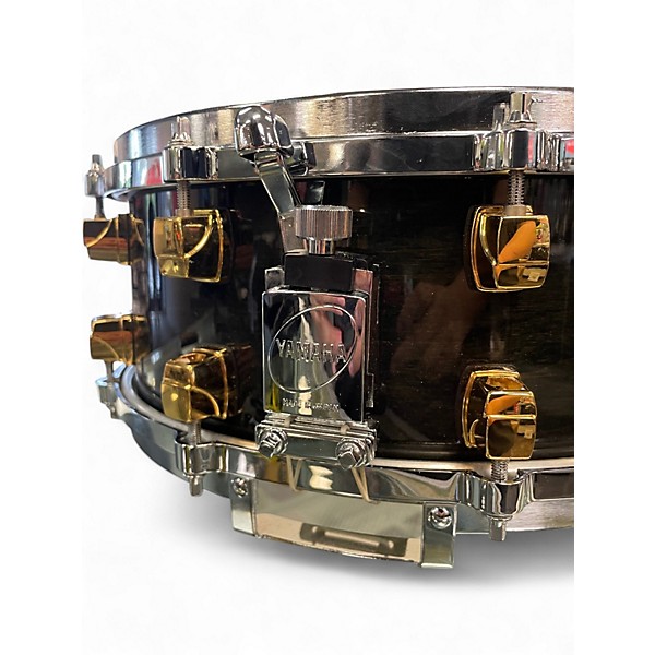 Used Yamaha 14X5 Maple Custom Raven Black Drum