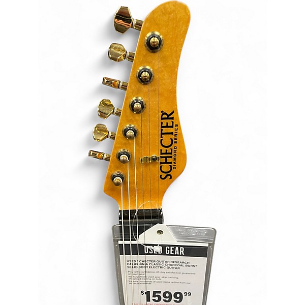 Used Schecter Guitar Research California Classic Charcoal Burst Solid Body Electric Guitar