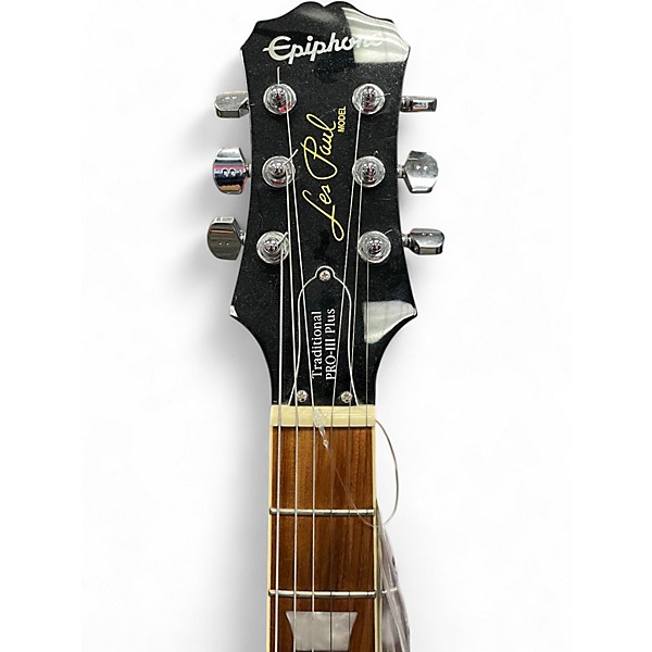 Used Epiphone Les Paul Traditional PRO III Plus 2 Color Sunburst Solid Body Electric Guitar