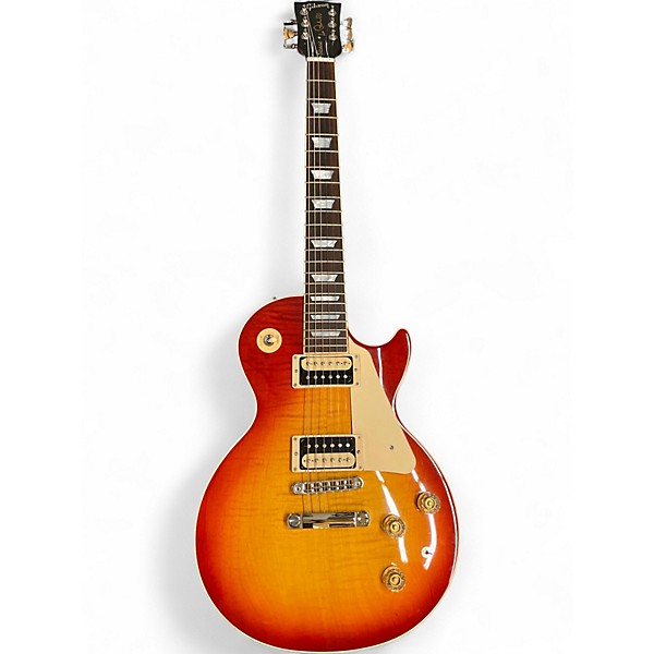 Used 2015 Gibson LES PAUL CLASSIC 100 Cherry Sunburst Solid Body Electric Guitar