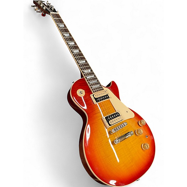 Used 2015 Gibson LES PAUL CLASSIC 100 Cherry Sunburst Solid Body Electric Guitar