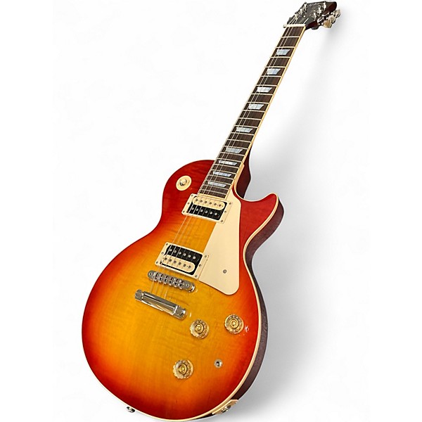 Used 2015 Gibson LES PAUL CLASSIC 100 Cherry Sunburst Solid Body Electric Guitar