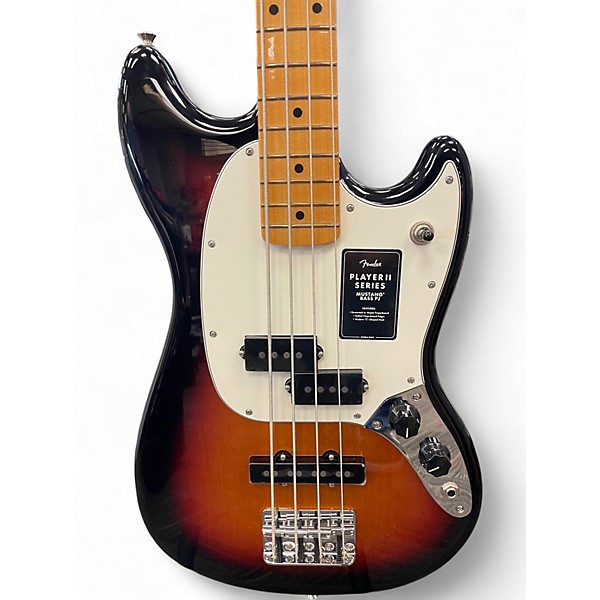 Used Fender Player Mustang Bass PJ 3 Color Sunburst Electric Bass Guitar