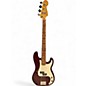 Used Fender Standard Precision Bass Burgundy Electric Bass Guitar thumbnail