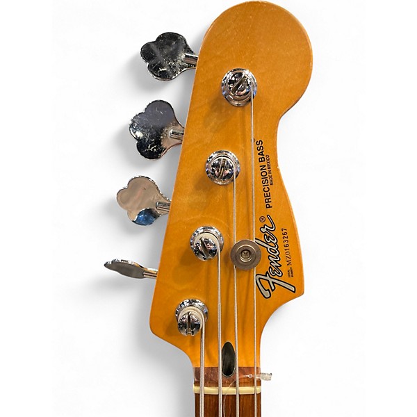 Used Fender Standard Precision Bass Burgundy Electric Bass Guitar