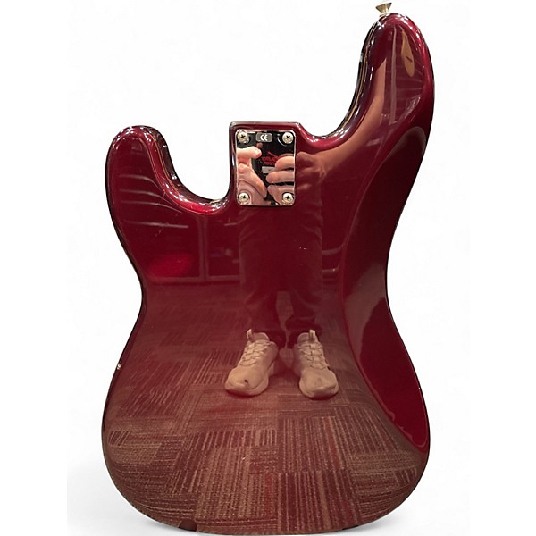 Used Fender Standard Precision Bass Burgundy Electric Bass Guitar