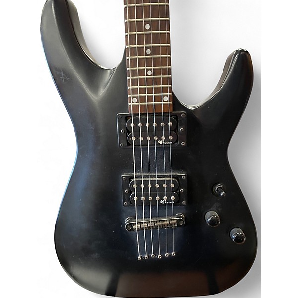 Used Schecter Guitar Research C1 SGR Black Solid Body Electric Guitar