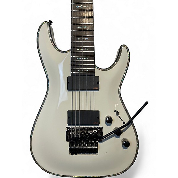 Used Schecter Guitar Research HELLRAISER 7 FR WHITE Solid Body Electric Guitar
