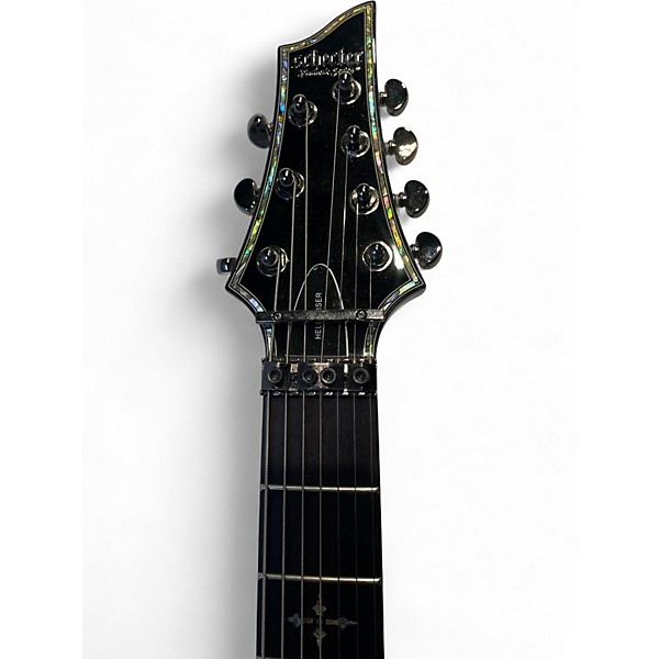 Used Schecter Guitar Research HELLRAISER 7 FR WHITE Solid Body Electric Guitar