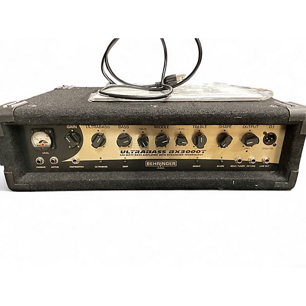Used Behringer BX3000T Ultrabass 300W Bass Amp Head