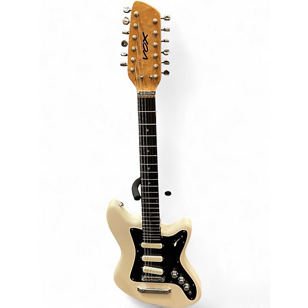 Vintage 1960s VOX TEMPRST XII WHITE Solid Body Electric Guitar