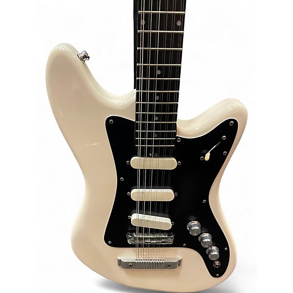Vintage 1960s VOX TEMPRST XII WHITE Solid Body Electric Guitar