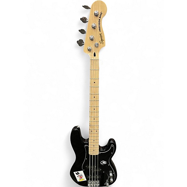 Used Squier Precision Bass Black Electric Bass Guitar