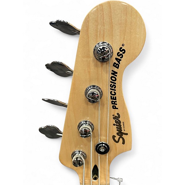 Used Squier Precision Bass Black Electric Bass Guitar