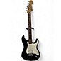 Used 2009 Fender Standard Stratocaster HSS Black and White Solid Body Electric Guitar thumbnail