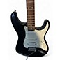 Used 2009 Fender Standard Stratocaster HSS Black and White Solid Body Electric Guitar
