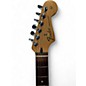 Used 2009 Fender Standard Stratocaster HSS Black and White Solid Body Electric Guitar