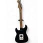 Used 2009 Fender Standard Stratocaster HSS Black and White Solid Body Electric Guitar