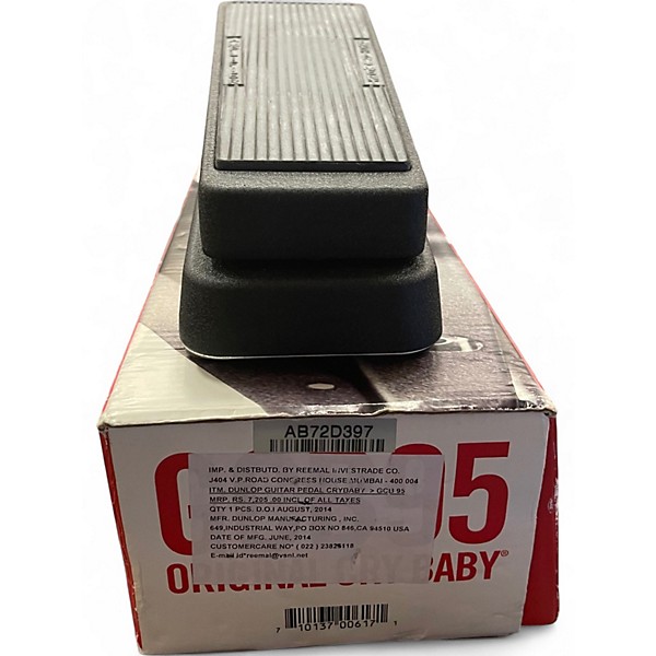 Used Dunlop GCB95 Original Crybaby Wah Effect Pedal