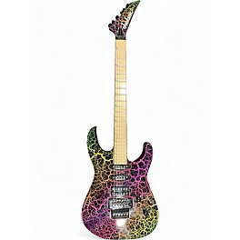 Used Jackson Pro Series SLM3M Rainbow Crackle Solid Body Electric Guitar