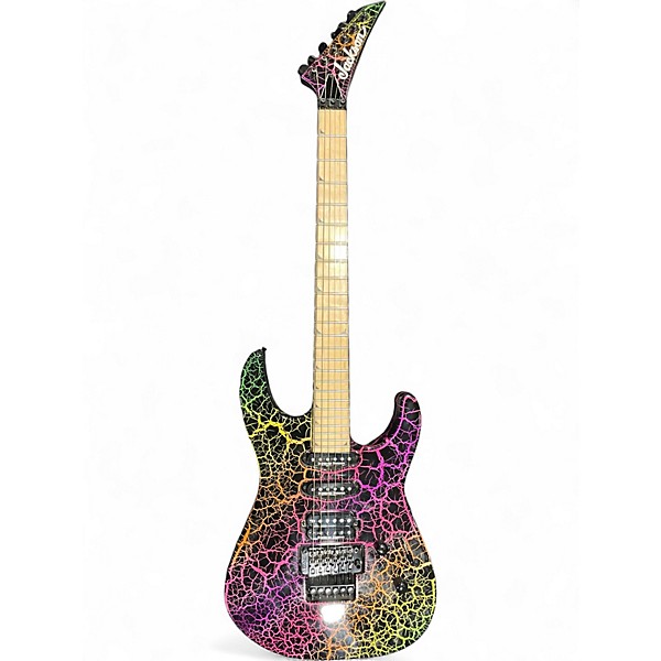 Used Jackson Pro Series SLM3M Rainbow Crackle Solid Body Electric Guitar