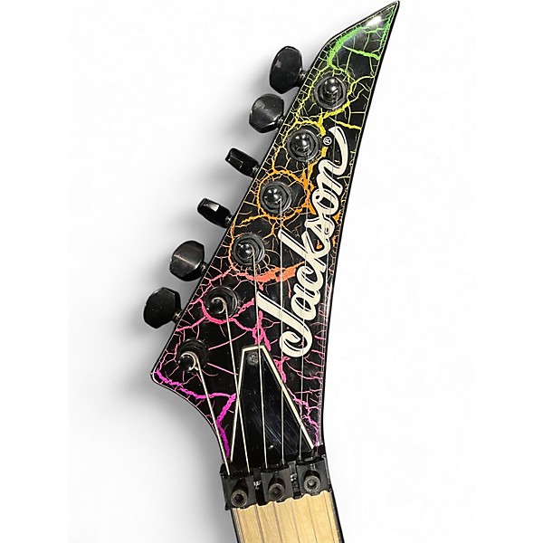 Used Jackson Pro Series SLM3M Rainbow Crackle Solid Body Electric Guitar