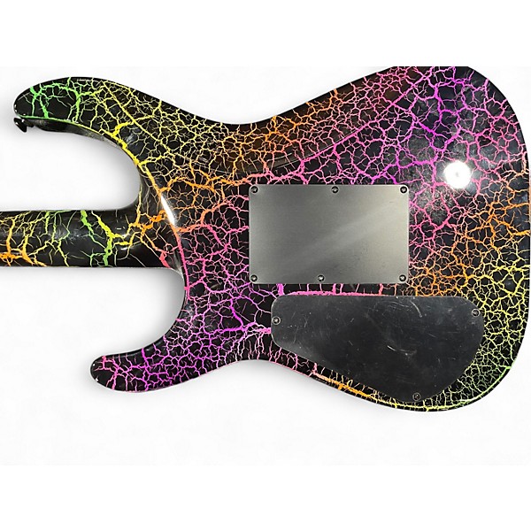 Used Jackson Pro Series SLM3M Rainbow Crackle Solid Body Electric Guitar