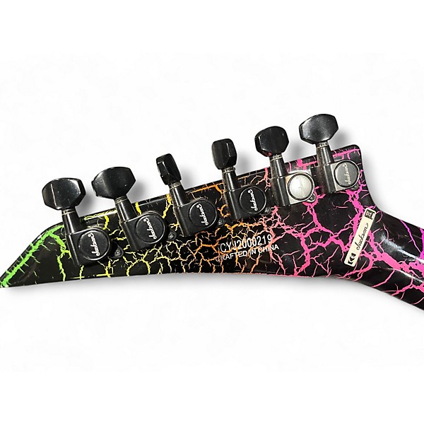 Used Jackson Pro Series SLM3M Rainbow Crackle Solid Body Electric Guitar
