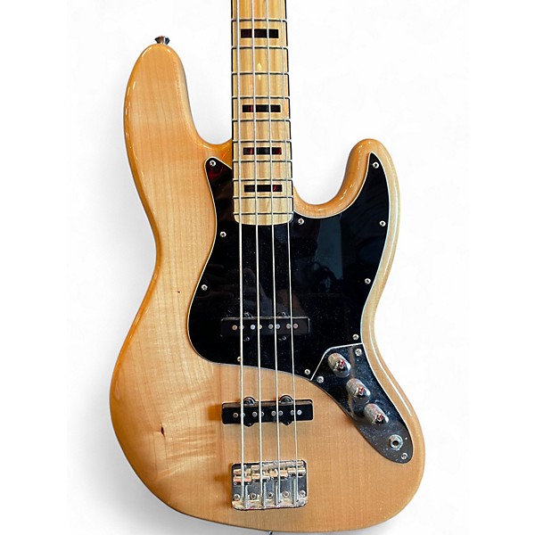 Used Squier Vintage Modified Jazz Bass Natural Electric Bass Guitar