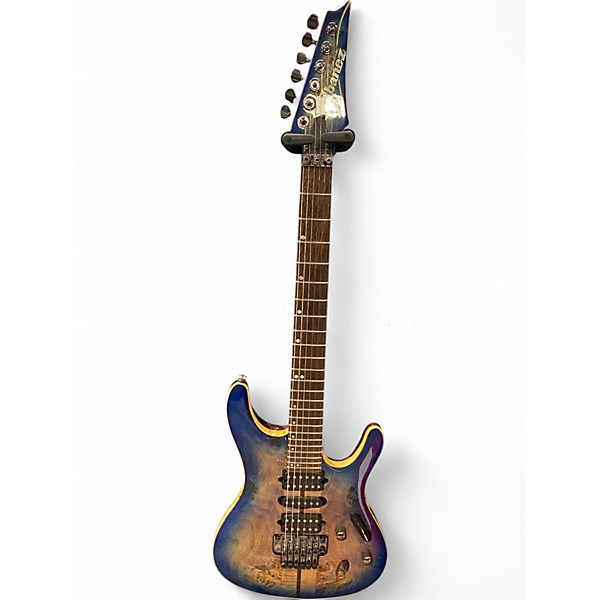 Used Ibanez s1070pbz Blue Solid Body Electric Guitar
