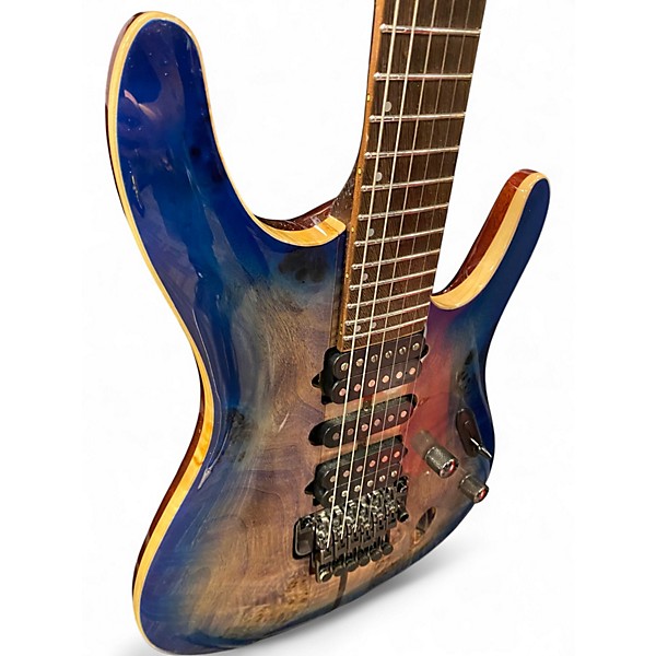 Used Ibanez s1070pbz Blue Solid Body Electric Guitar