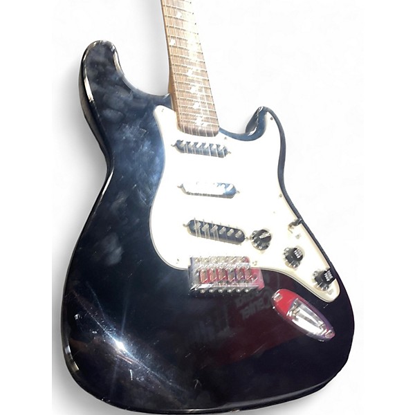 Used Squier 'By Fender' Stratocaster Black Solid Body Electric Guitar