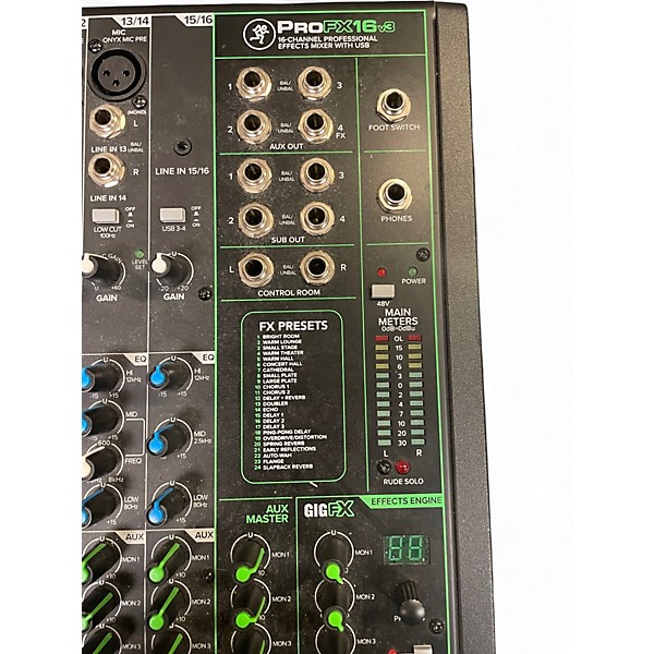 Used Mackie PROFX16 V3 Unpowered Mixer