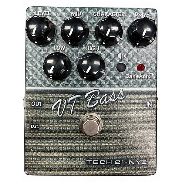 Used Tech 21 CSVTB.2 Sansamp Character Series VT Bass Bass Effect Pedal