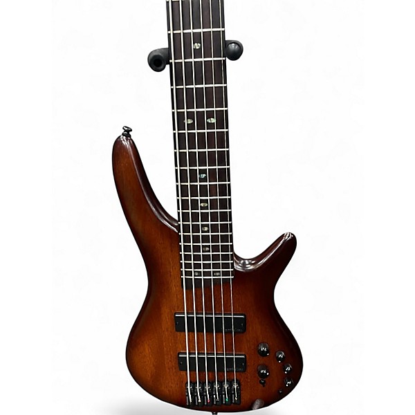 Used Ibanez SR506 6 String 2 Color Sunburst Electric Bass Guitar