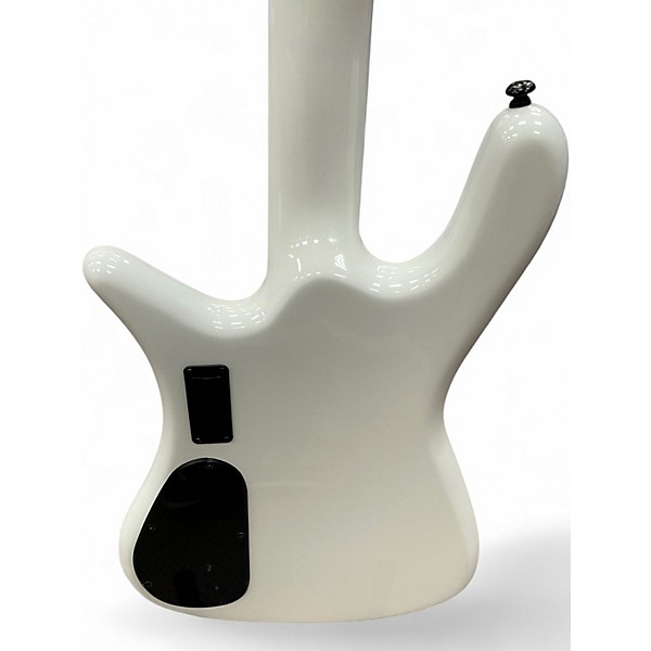 Used Spector NS Dimension HP 4 White Electric Bass Guitar