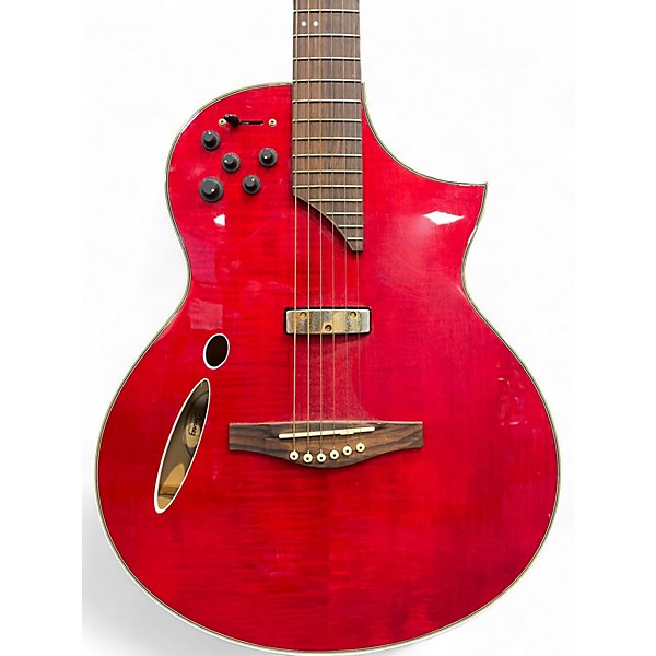 Used Ibanez MSC550 Montage Red Acoustic Electric Guitar