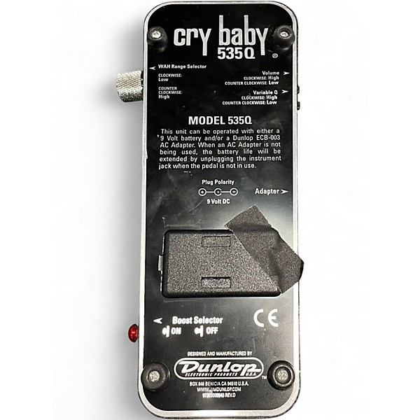 Used Dunlop 535Q Cry Baby Multi-Wah Effect Pedal