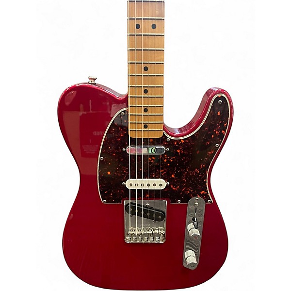 Used Fender Deluxe Nashville Telecaster Candy Apple Red Solid Body Electric Guitar