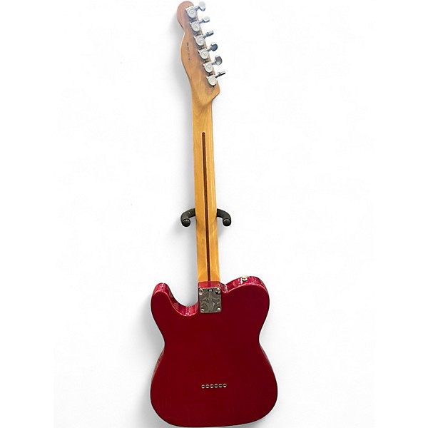 Used Fender Deluxe Nashville Telecaster Candy Apple Red Solid Body Electric Guitar