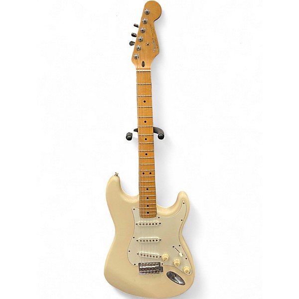 Used Fender Standard Stratocaster Olympic White Solid Body Electric Guitar