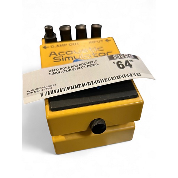 Used BOSS AC3 Acoustic Simulator Effect Pedal