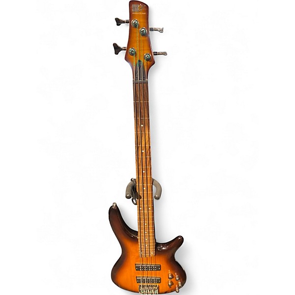 Used Ibanez SR370EF Brown Burst Electric Bass Guitar