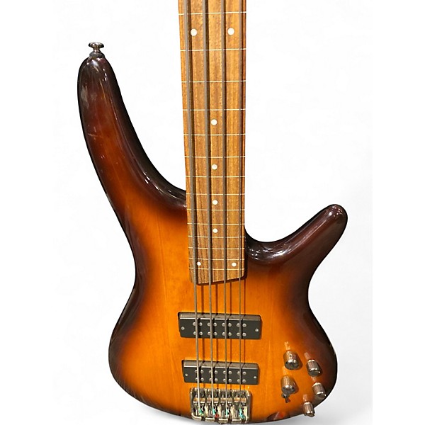 Used Ibanez SR370EF Brown Burst Electric Bass Guitar