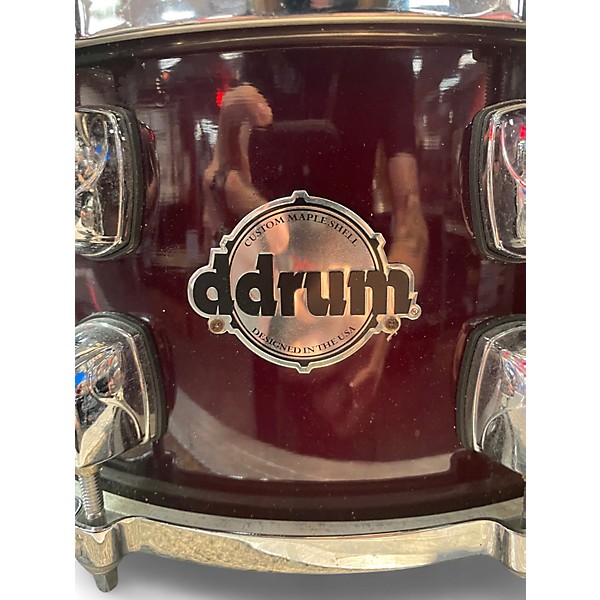 Used ddrum 6.5X14 dominion snare red Drum
