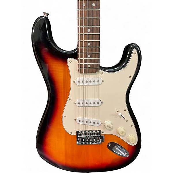 Used Squier Affinity Stratocaster 2 Color Sunburst Solid Body Electric Guitar