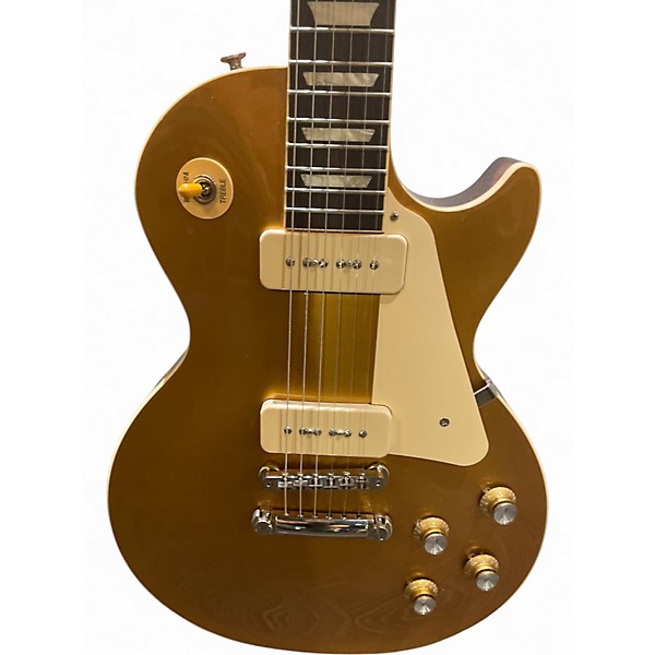 Used Gibson LES PAUL 50S P90 Gold Top Solid Body Electric Guitar